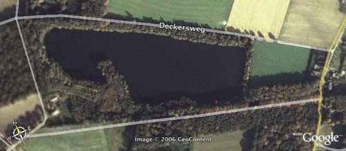 Der Heitkampsee in Geldern von oben