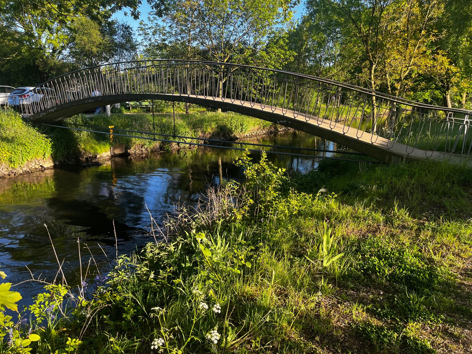 Die kleine Brücke über der Niers in Geldern
